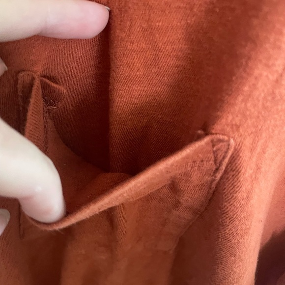 Large Orange Pocket Tee with Tie Universal Thread - Picture 4 of 6